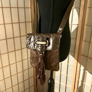 JUICY Couture - Brown Crossbody with tassel flap.